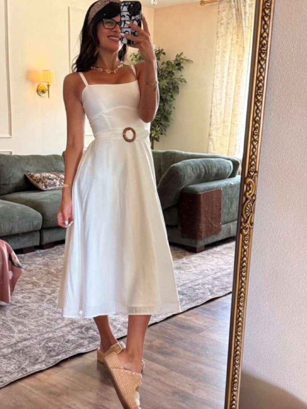 Love Bonito white belted dress